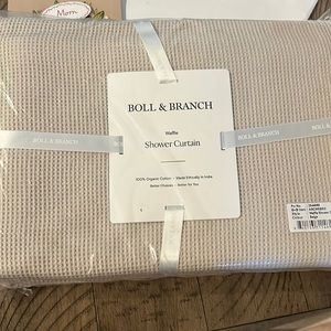 Boll and Branch shower curtain